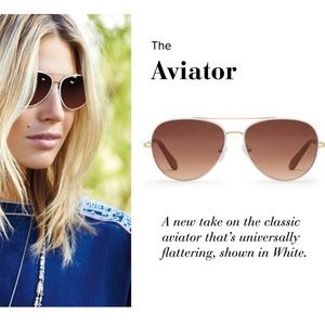 Stella & Dot Aviators White